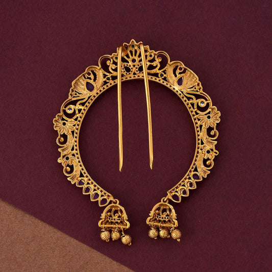 Antique Jadau Hair Bun Brooch