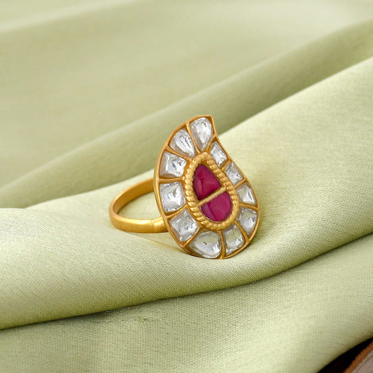 Ivy Kundan Ring