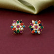 Multicolor Stone Stud