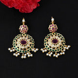 Ruby Gold Plated Earrings