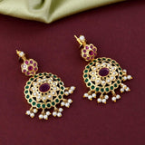 Ruby Gold Plated Earrings