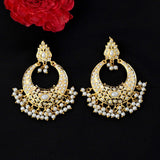 Ira Gold Plated Pearl Chandbali