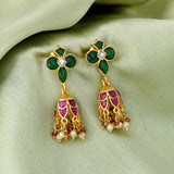 Kangura Kundan Jhumka Earring