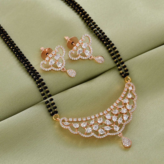 Ahana Rose Gold Mangalsutra