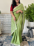 Upada Silk Fabric Saree with Gota Patti and Pearl work