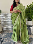 Upada Silk Fabric Saree with Gota Patti and Pearl work