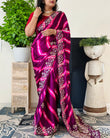 Modal Silk Leheriya With Fine Gota Patti Handwork