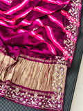 Modal Silk Leheriya With Fine Gota Patti Handwork