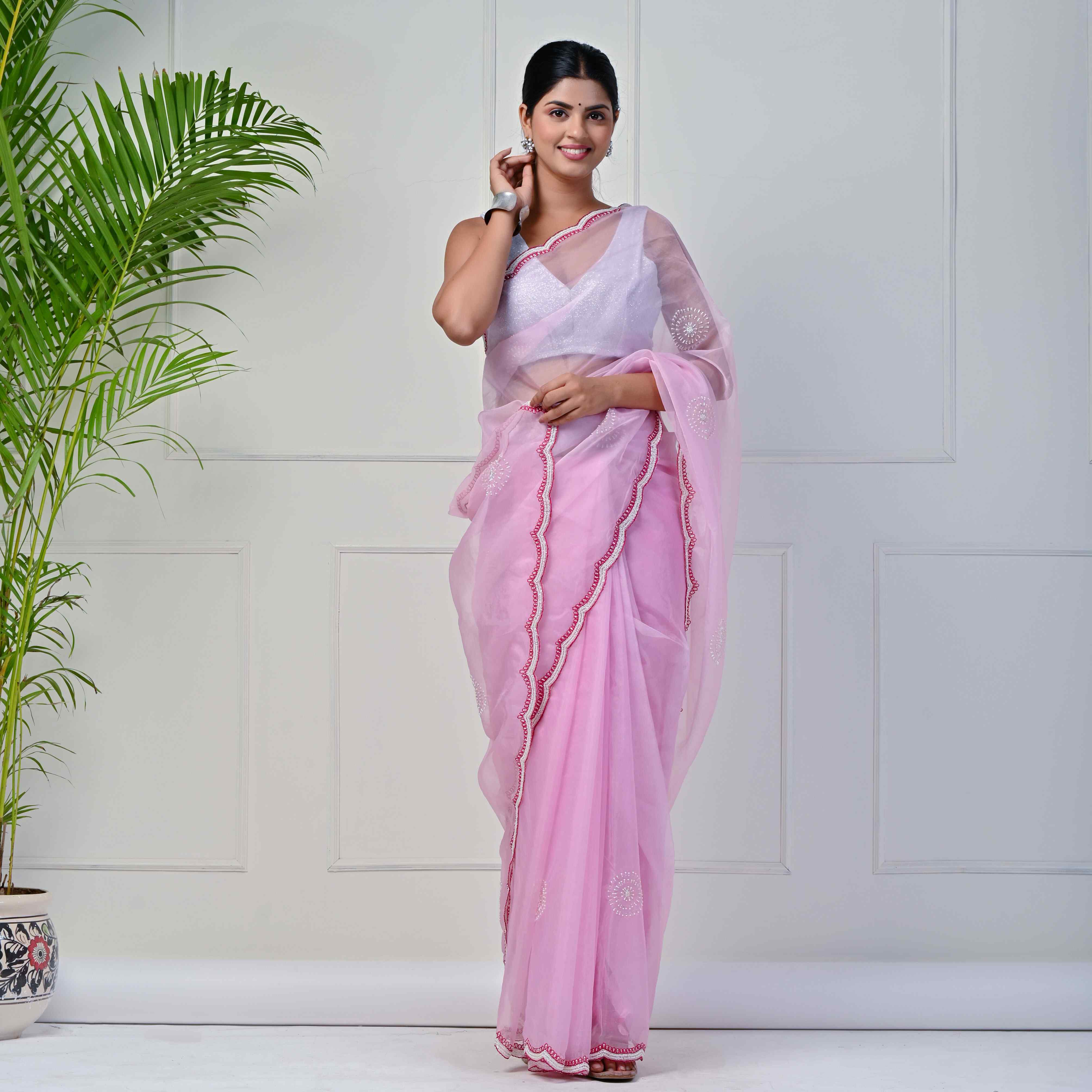 Celebs in pink sarees